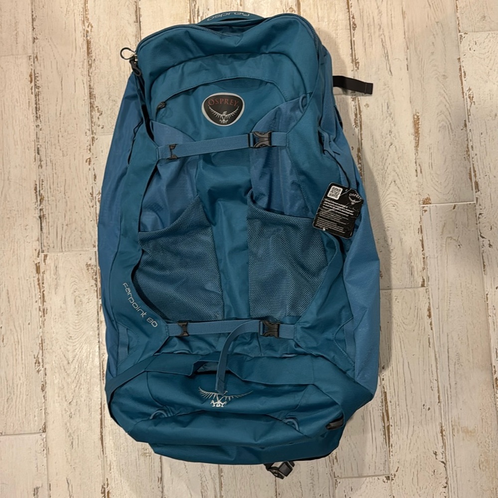 NWT OSPREY Fairpoint 80 Teal Backpack